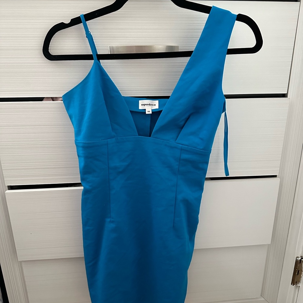 super down dress in blue